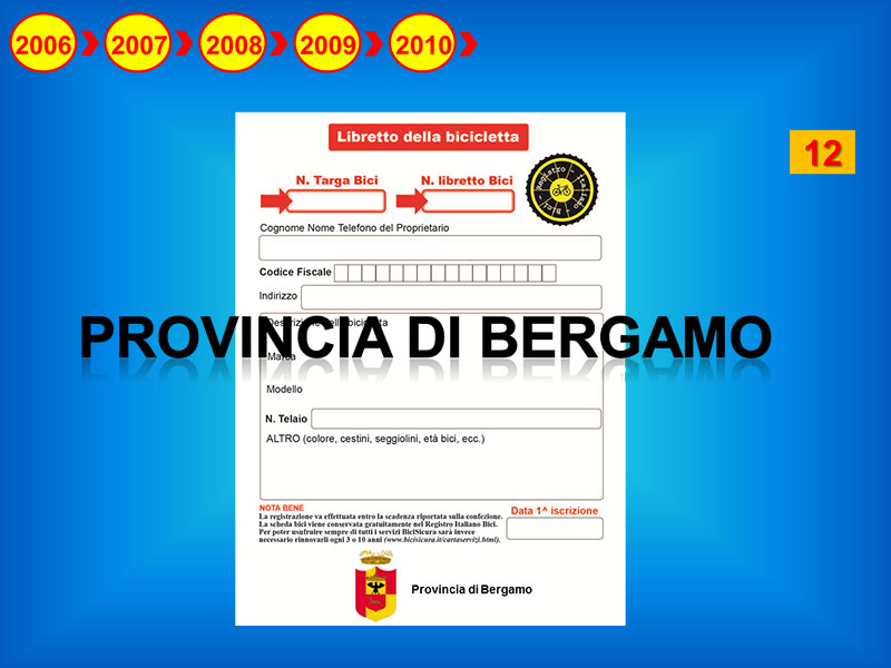 La Provincia di Bergamo entra al dodicesimo posto e come seconda provincia.