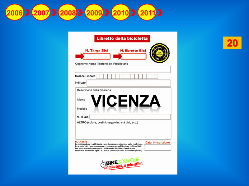 Vicenza, entra come città numero 20, su iniziativa di associazioni locali ed operatori del settore.